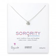 ladybug sorority necklace, sterling silver