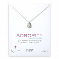 owl sorority necklace, sterling silver