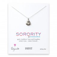 penguin sorority necklace, sterling silver