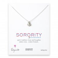 anchor sorority necklace, sterling silver