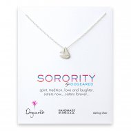 sailboat sorority necklace, sterling silver