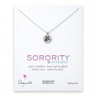 turtle sorority necklace, sterling silver
