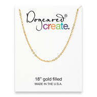 create chain, gold filled - 18 inches