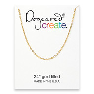 create chain, gold filled - 24 inches