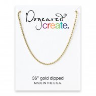 ball chain, gold, 36"