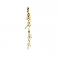 cascading pearls, gold dipped