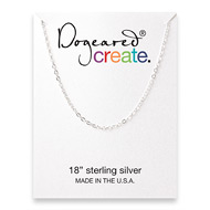 create chain, sterling silver - 18 inches