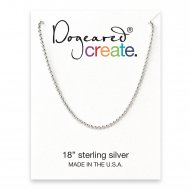 ball chain, silver 18"