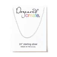 create sterling silver chain - 24 inches