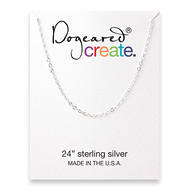 create chain, sterling silver - 24 inches