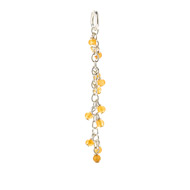 red aventurine cascading gems, sterling silver