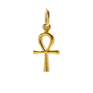 ankh charm, gold dipped