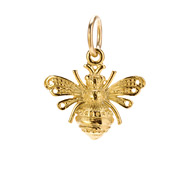 bee charm, gold dipped