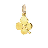 four leaf charm, gold dipped