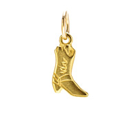 boot charm, gold dipped