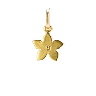 cherry blossom charm, gold dipped