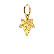ivy charm, gold dipped