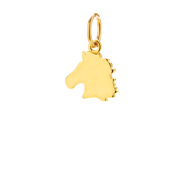 horse charm, gold dipped