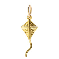 kite charm, gold dipped
