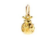 ladybug charm, gold dipped