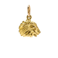 lion charm, gold dipped