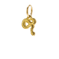 snake charm, gold dipped