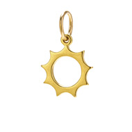 sunny charm, gold dipped