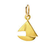 sailboat charm, gold dipped