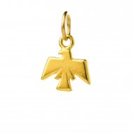 thunderbird charm, gold dipped