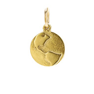 globe charm, gold dipped