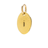 "J" charm, gold dipped