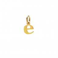 open e charm, gold dipped