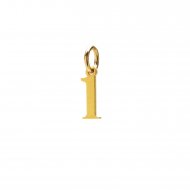open l charm, gold dipped