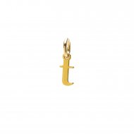 open t charm, gold dipped