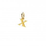 open x charm, gold dipped