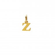 open z charm, gold dipped