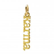 karma charm, gold dipped
