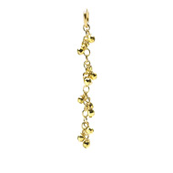 cascading disco beads, gold dipped