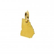 georgia charm, gold dipped