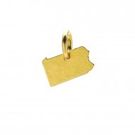 pennsylvania charm, gold dipped