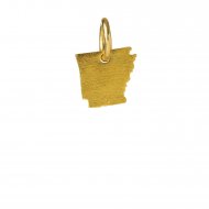 arkansas charm, gold dipped