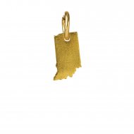 indiana charm, gold dipped