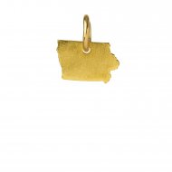 iowa charm, gold dipped