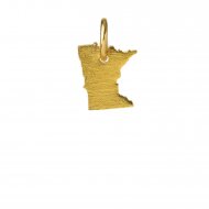 minnesota charm, gold dipped