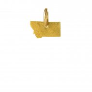 montana charm, gold dipped