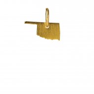 oklahoma charm, gold dipped