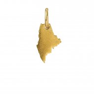 maine charm, gold dipped