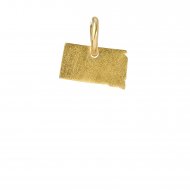 south dakota charm, gold dipped