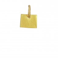 wyoming charm, gold dipped