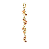 cascading disco beads, rose gold dipped